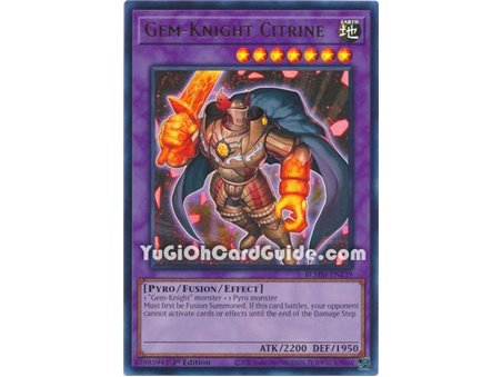 Gem-Knight Citrine (Ultra Rare)