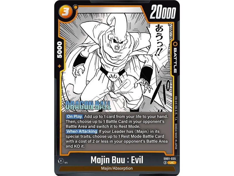 Majin Buu : Evil (Uncommon)