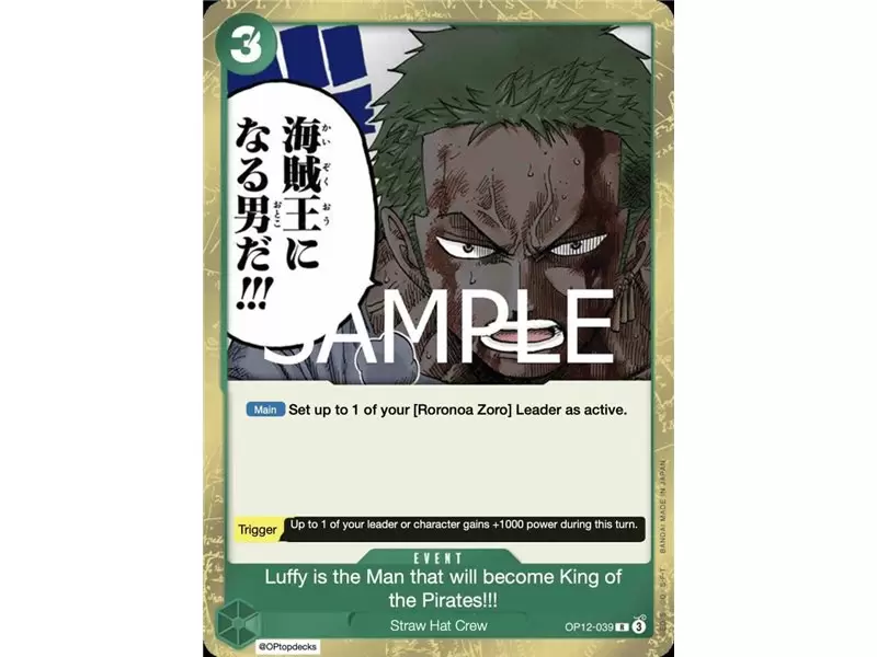 Luffy Is the Man Who Will Become the King of Pirates!!! (Rare) Luffy Is the Man Who Will Become the King of Pirates!!! (Rare)