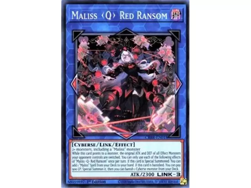 Maliss Q Red Ransom (Prismatic Secret Rare) Maliss Q Red Ransom (Prismatic Secret Rare)