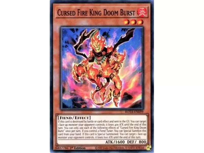 Cursed Fire King Doom Burst (Common) Cursed Fire King Doom Burst (Common)