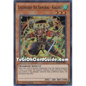 Legendary Six Samurai - Kageki (Super Rare)