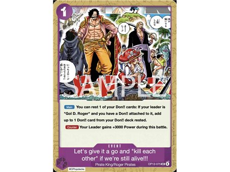 Guess We'll Have Another Scarp. You Can Only Risk Death While You're Still Alive!! (Uncommon)