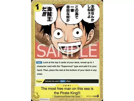The One Who Is The Most Free Is The Pirate King!!! (Uncommon)