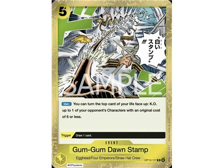 Gum-Gum Dawn Stamp (Rare)