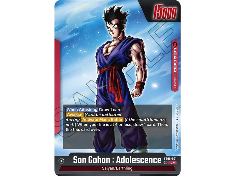 Son Gohan : Adolescence (Alternate Art)