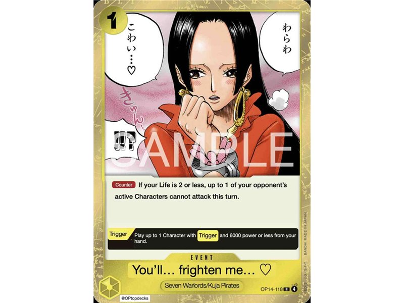 You'll Frighten Me... (Rare)