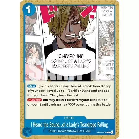 I Heard the Sound�of a Lady's Teardrops Falling (Common)