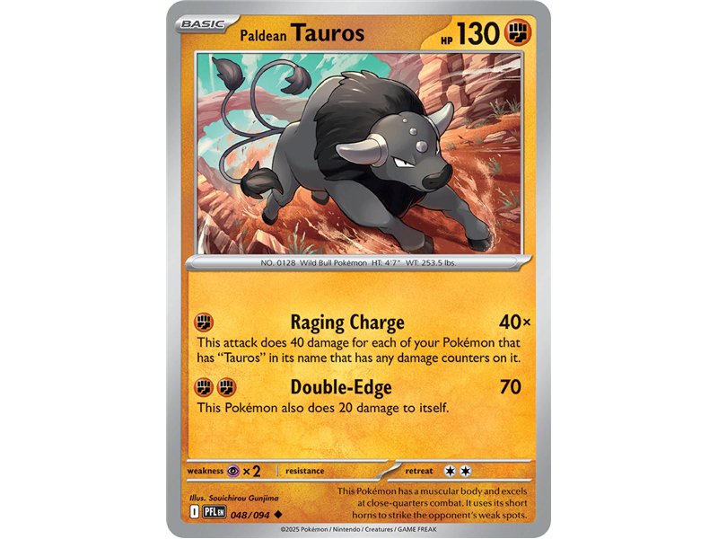 Paldean Tauros (Uncommon/Reverse Holofoil)
