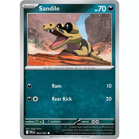 Sandile (Common/Reverse Holofoil)