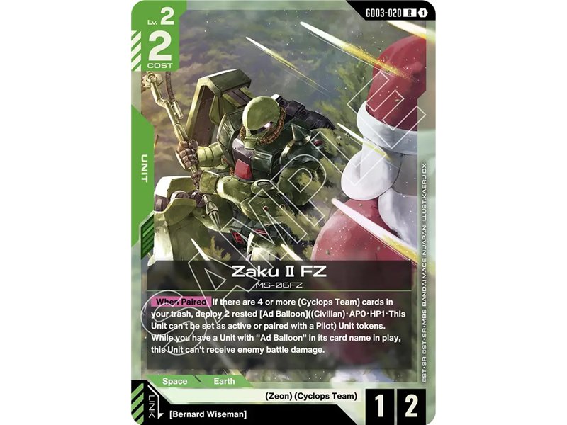 Zaku II FZ (Rare)