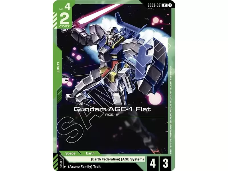 Gundam AGE-1 Flat (Common)