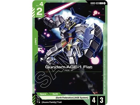 Gundam AGE-1 Flat (Common)