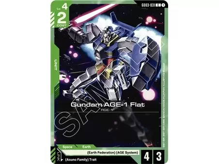 Gundam AGE-1 Flat (Common)