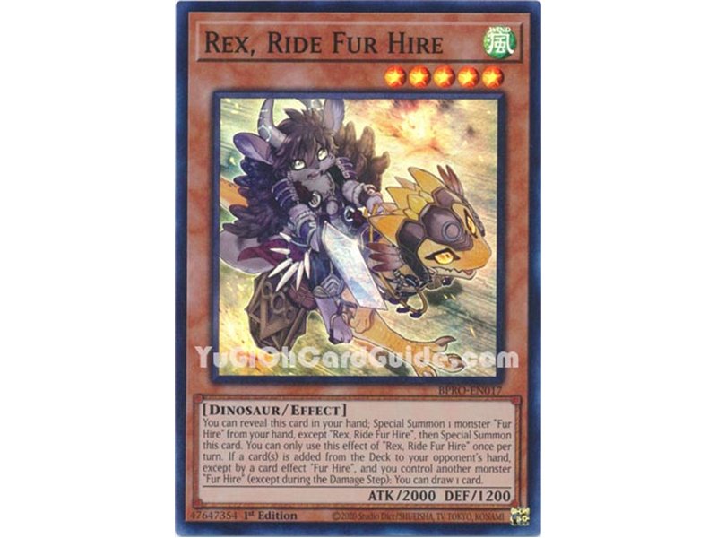 Rex, Ride Fur Hire (Super Rare)