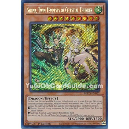 Shiina, Twin Tempests of Celestial Thunder (Secret Rare) 