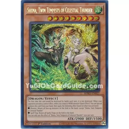 Shiina, Twin Tempests of Celestial Thunder (Secret Rare) 