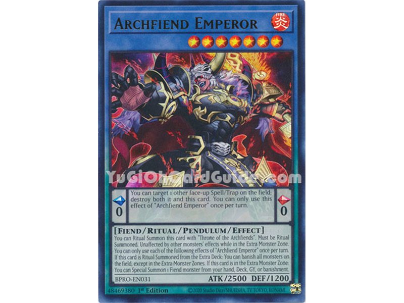 Archfiend Emperor (Ultra Rare)