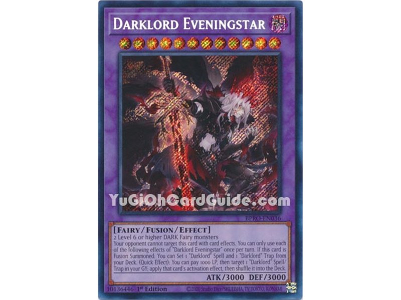 Darklord Eveningstar (Secret Rare) 
