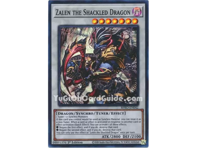 Zalen the Shackled Dragon (Super Rare)