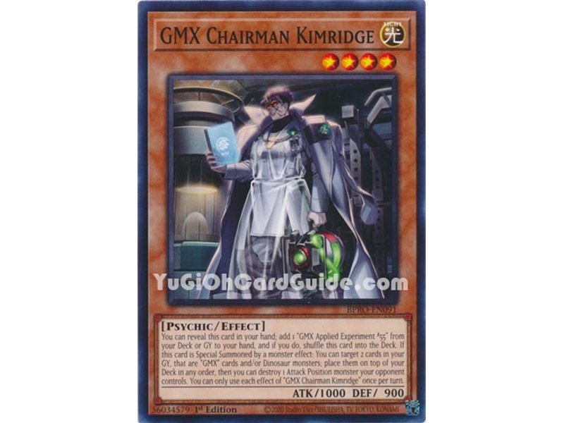 GMX Chairman Kimridge (Common)