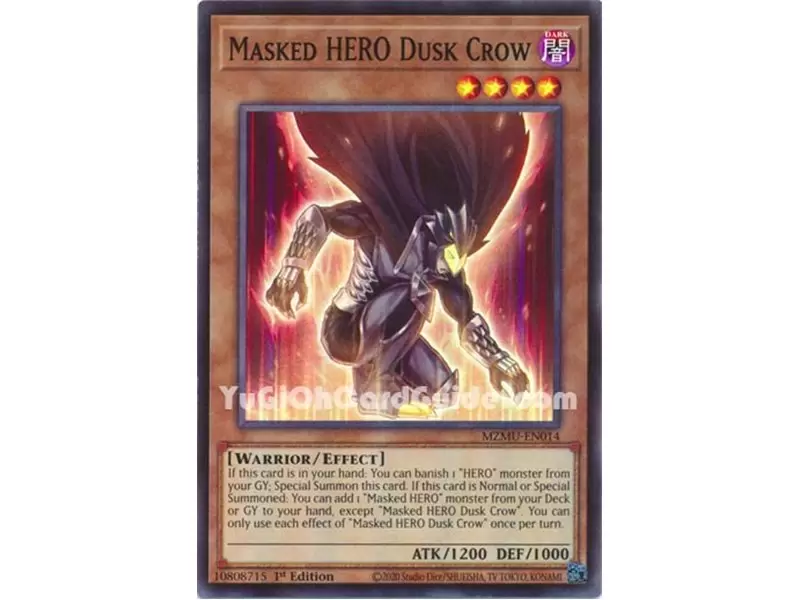 Masked HERO Dusk Crow (Super Rare) 
