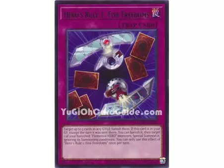 Hero's Rule 1: Five Freedoms (Rare)