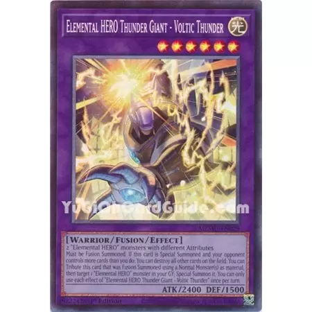 Elemental HERO Thunder Giant - Voltic Thunder (Super Rare) 