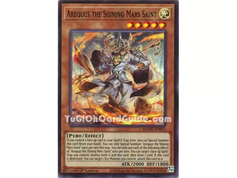 Arequus the Shining Mars Saint (Super Rare) 