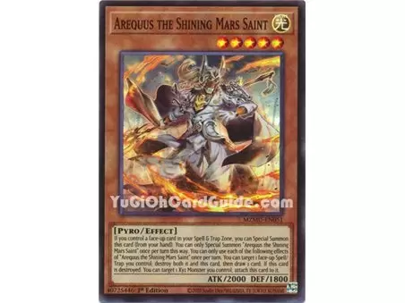 Arequus the Shining Mars Saint (Super Rare) 