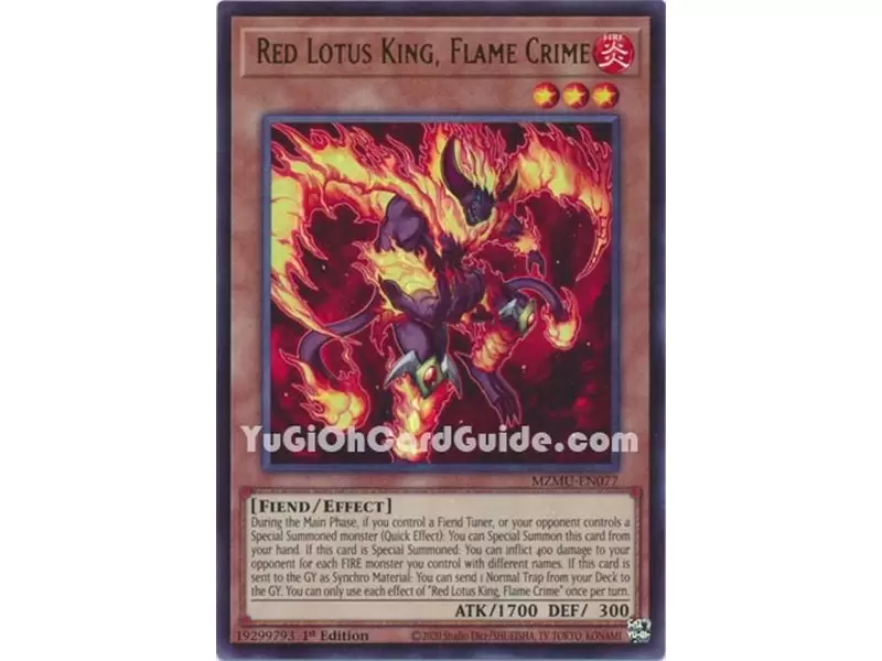 Red Lotus King, Flame Crime (Ultra Rare)