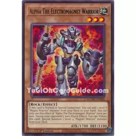 Alpha The Electromagnet Warrior (Rare)