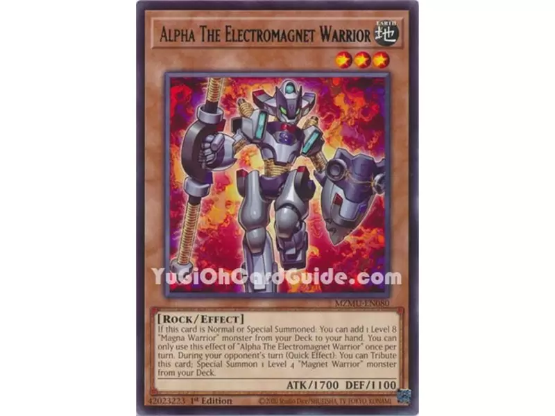 Alpha The Electromagnet Warrior (Rare)
