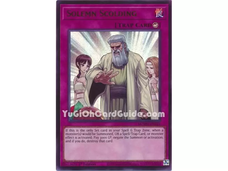 Solemn Scolding (Ultra Rare)
