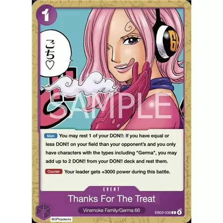 Thanks for the Treat. (Common)