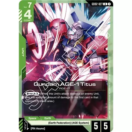 Gundam AGE-1 Titus (Uncommon)