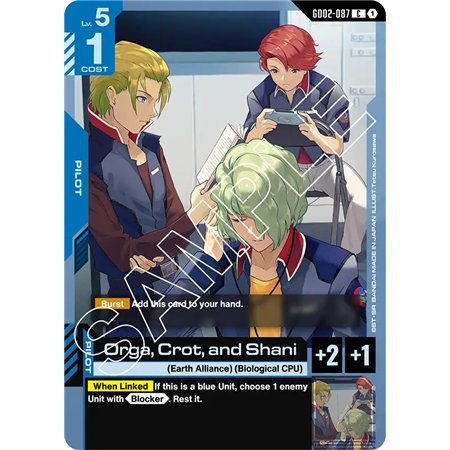 Orga, Crot, and Shani (Common)