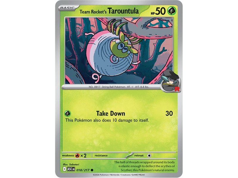 Team Rocket's Tarountula (Common)