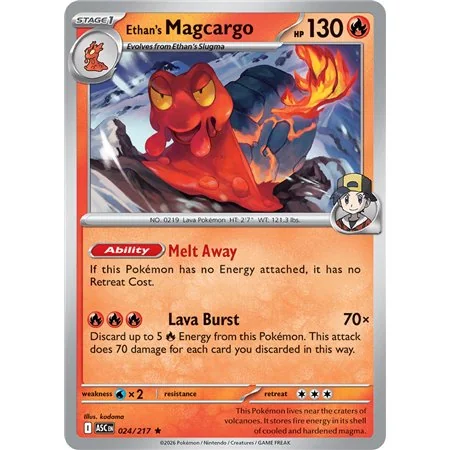 Ethan's Magcargo (Rare Holofoil)