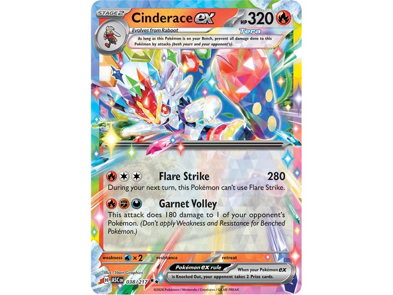 Cinderace ex (Double Rare)
