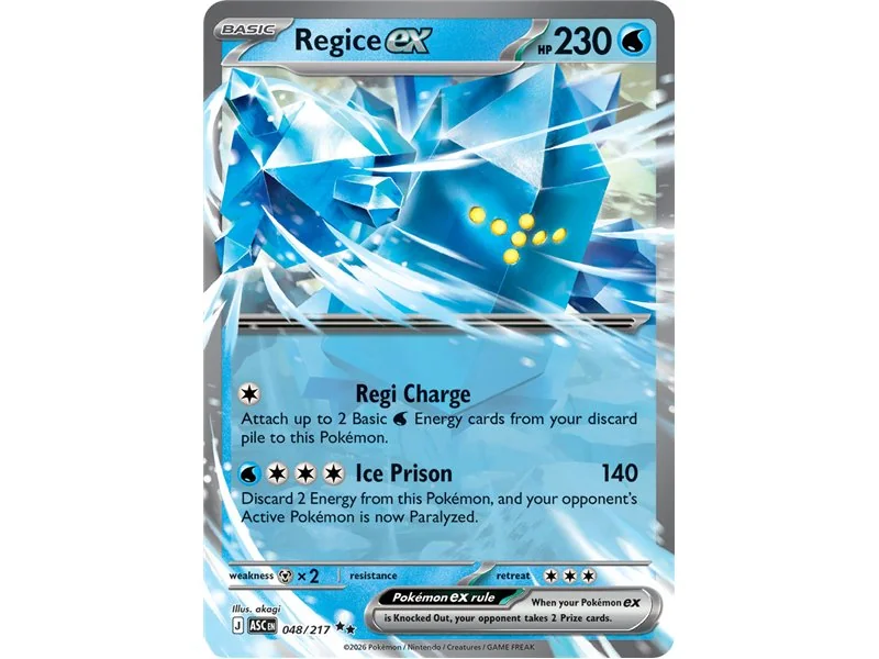 Regice ex (Double Rare)