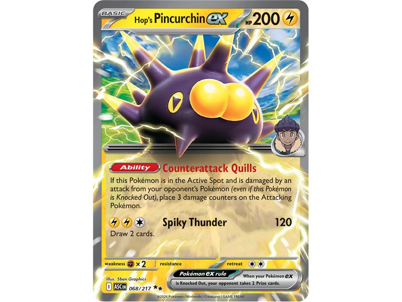 Hop's Pincurchin ex (Double Rare)