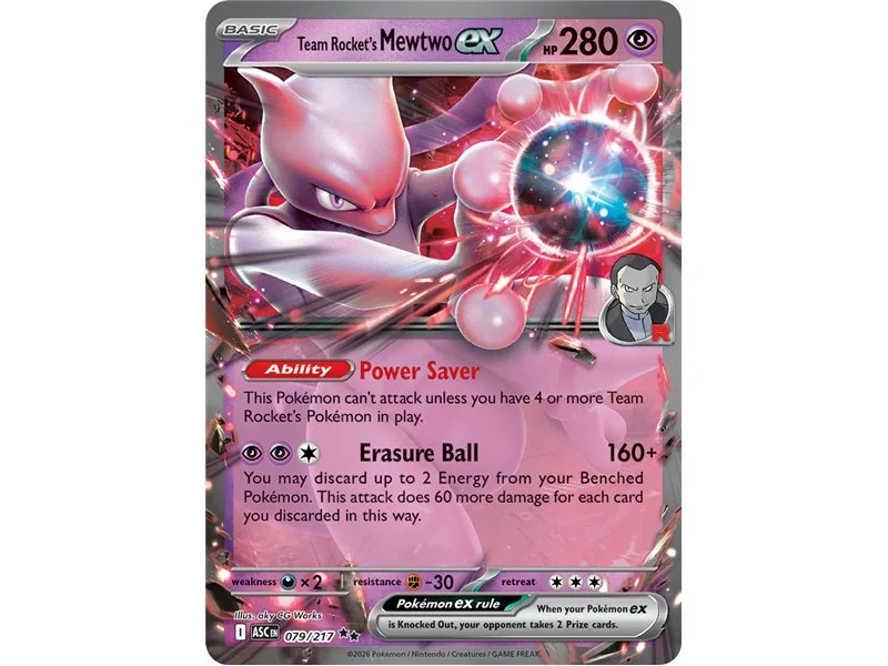 Team Rocket's Mewtwo ex (Double Rare)