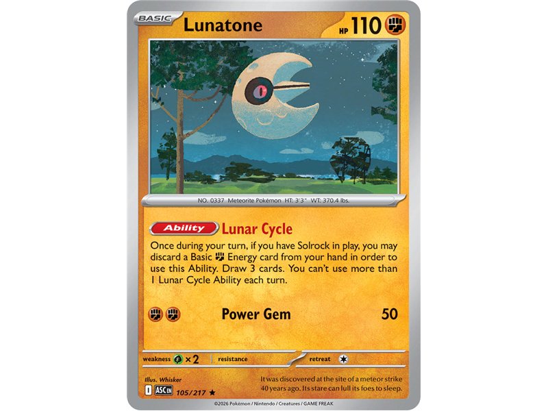 Lunatone (Rare Holofoil)