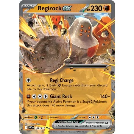 Regirock ex (Double Rare)
