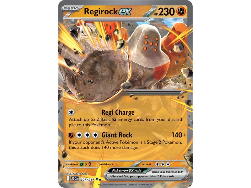 Regirock ex (Double Rare)