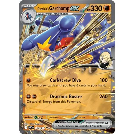 Cynthia's Garchomp ex (Double Rare)