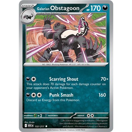 Galarian Obstagoon (Uncommon)