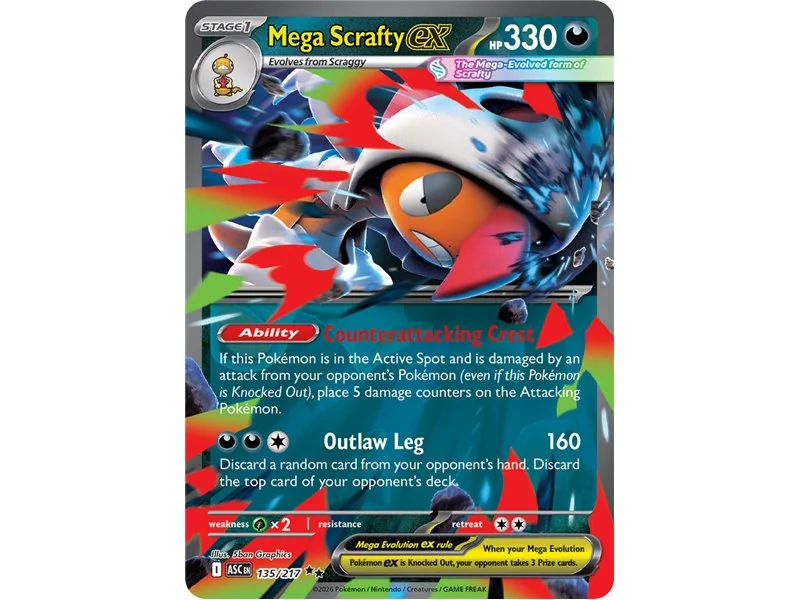 Mega Scrafty ex  (Double Rare)