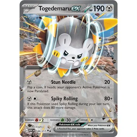 Togedemaru ex (Double Rare)